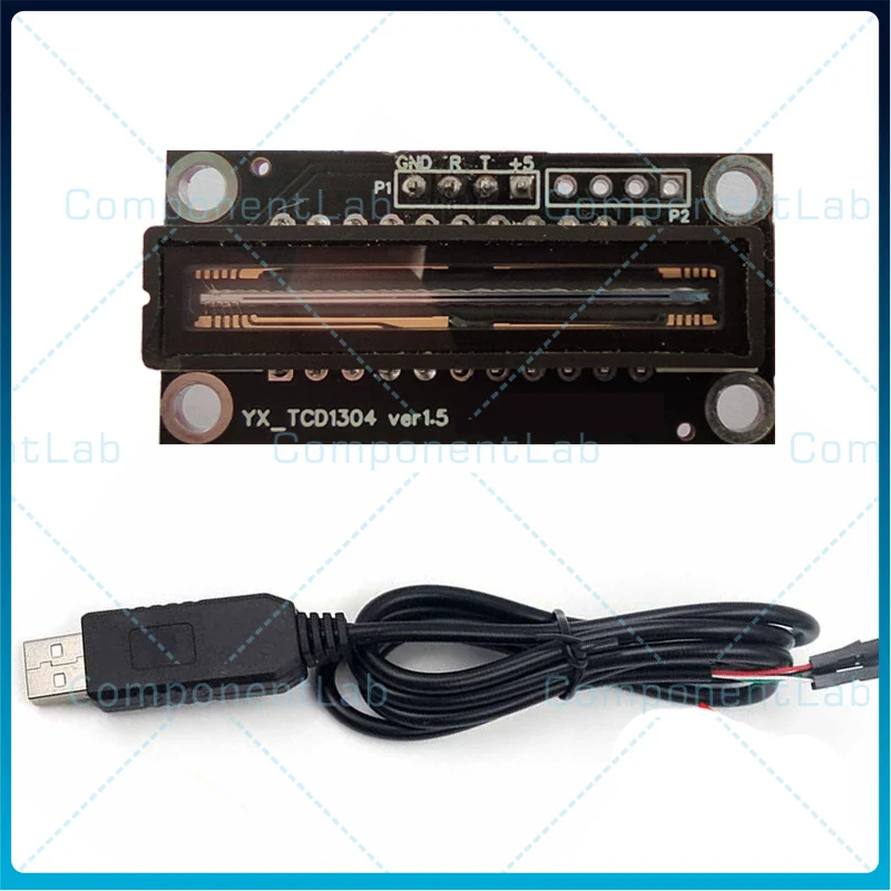 TCD1304 Linear CCD Sensor Module USB UART Serial Output Support Spectral Analysis Optical Spectrum Data Acquisition