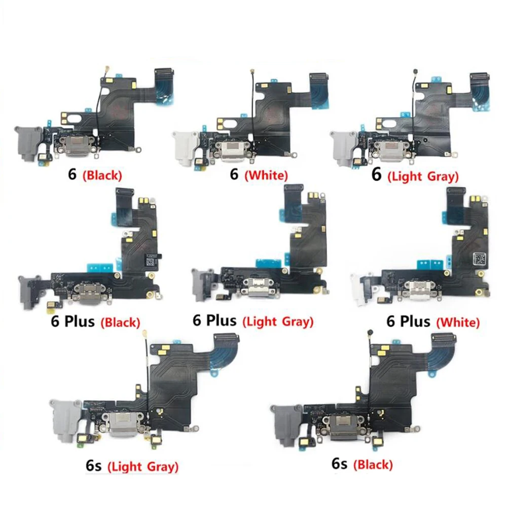 

USB Charger Charging Port For Iphone 6 6S Plus Dock Jack Plug Socket Connector Microphone Board Flex Cable