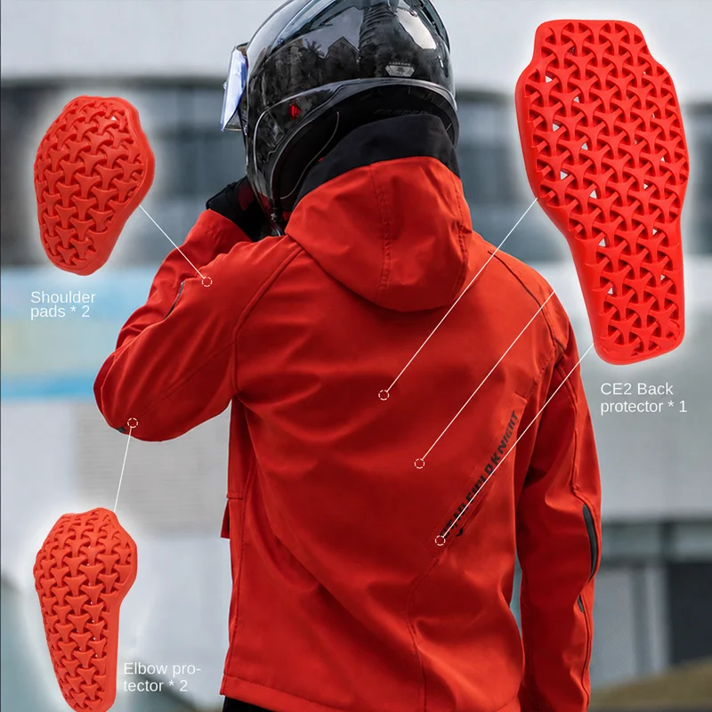 SFK Motorcycle Riding Equipment Men's Jacket Clothing Spring&Summer Breathable Splash-proof With CE Protective Gears Accessories