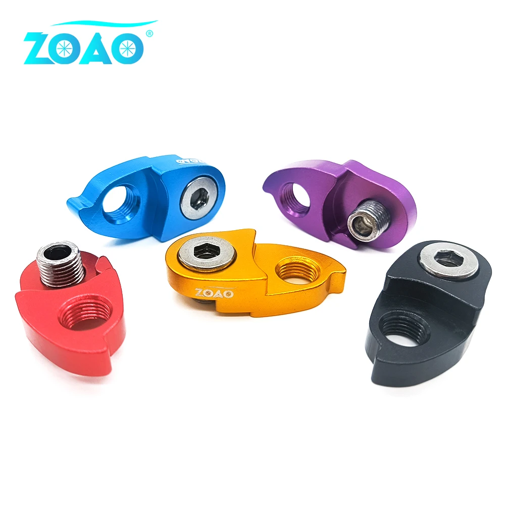 ZOAO Perpanjangan Gantungan Derailleur Belakang Sepeda CNC Aluminium Road Bike MTB Bersepeda Frame Gear Tail Hook Extender