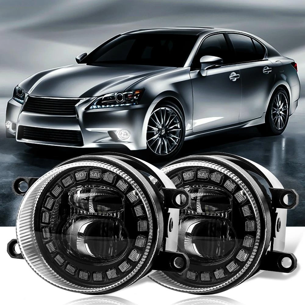 

4 inch LED Fog Lamps IP67 DRL Car Day Light Led Round Fog Driving Lights for Toyota Lexus Camry Gs350 Scion Corolla RAV4 4Runner