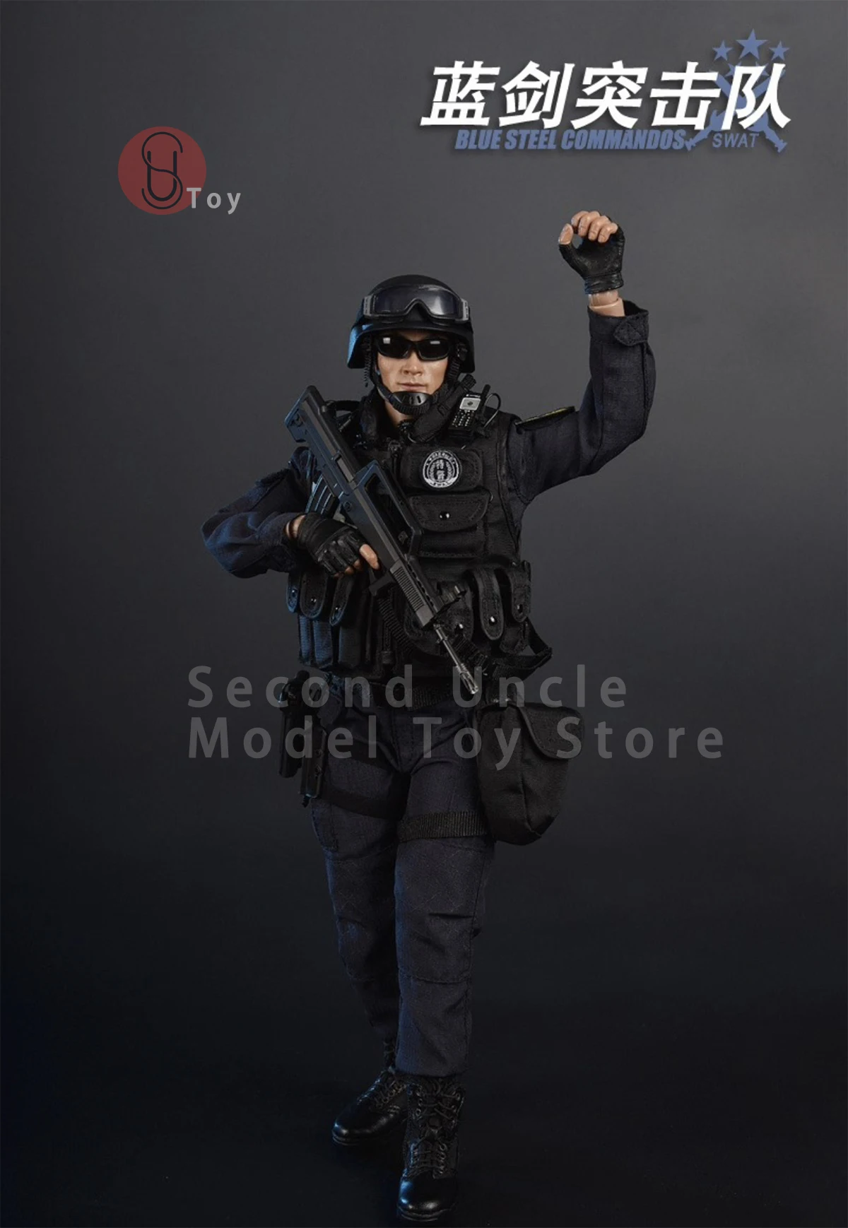 

In Stock Soldier SS099 1/6 Beijing Blue Sword Assault Team Male Soldier Action figure Doll Full Set Collectible Toys ﻿