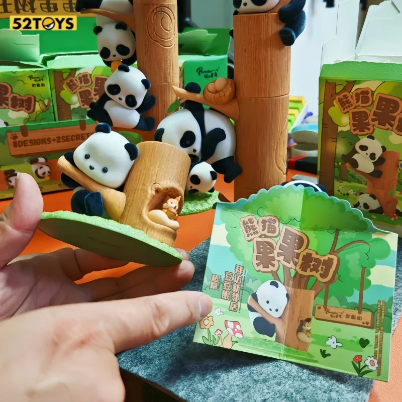 

Hot Original 52toys Pandaroll Fat Panda Cub Fruit Tree Stacking Music Blind Box Surprise Trendy Toy Kawaii Mystery Box Kids Gift