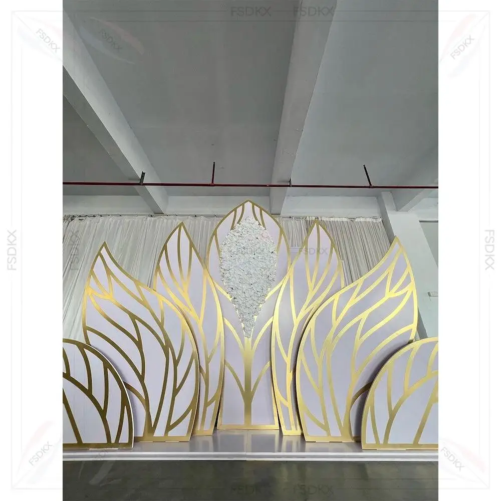 

Modern Gold Acrylic Intials for Backdrop Wedding Rose Acrylic Party Backdrop Floral
