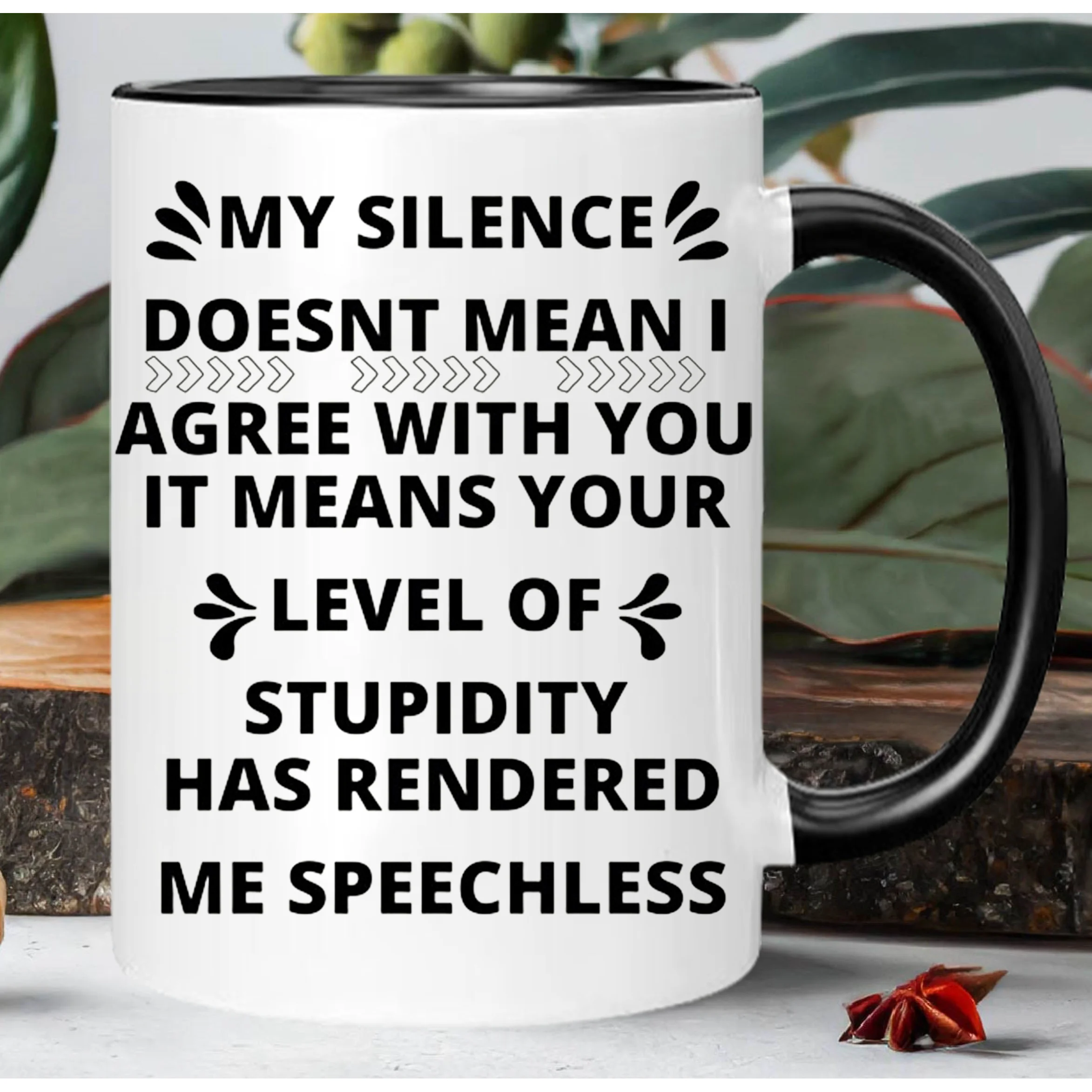 Insulated Ceramic Coffee Mug with Sarcastic Quote - Reusable White Mug with Black Handle, Hand Wash Only, Humorous Gift for Men