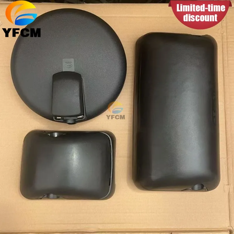 Wide Angle Rearview Mirror Large Mirror Small Round Mirror for SDLG 86 96 Mining Truck