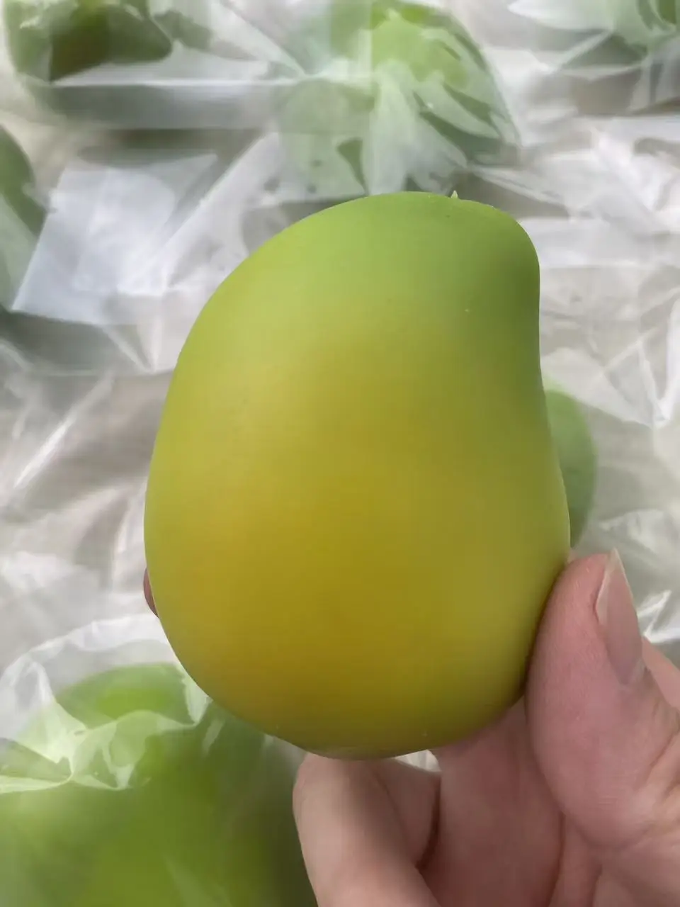 Handmade Crispy Mango Stress Ball Fidget Toy Crunchy Squeeze Ball Round Blocks Filled ASMR Anti Stress Toys for Adults