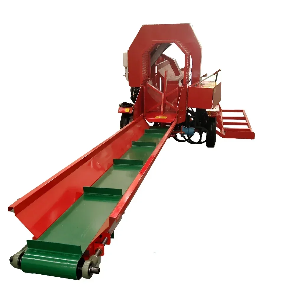 2025Hydraulic 30 ton infeed wood processor fast cutting firewood processor