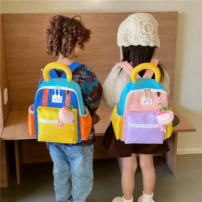 Mochila de jardín de infantes para niños y niñas, bolsa de aperitivos informal, ligera, a la moda, bonita, nueva