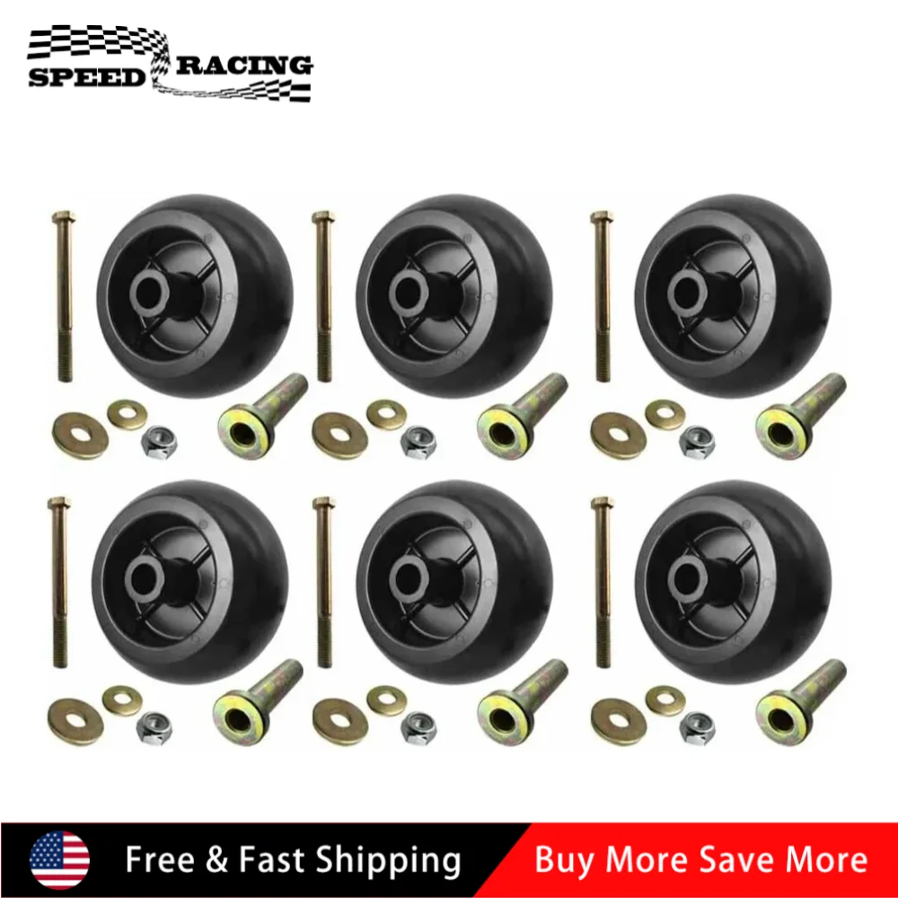 103-3168 103-7263 1-603299 6 قطعة مجموعة عجلات مطاطية عالية الجودة لـ Exmark LZDS902K725 Husqvarna 539102643 539102754 أسود #1