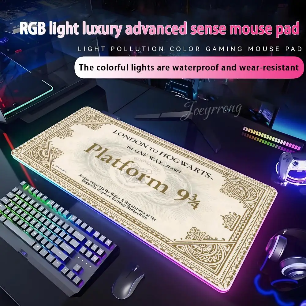 

Коврик для мыши с девятью и тремя четверками, коврик для мыши RGB, расширенная игровая клавиатура, семь цветов, светодиодные коврики, большие 1000x500 мм, XXL геймер