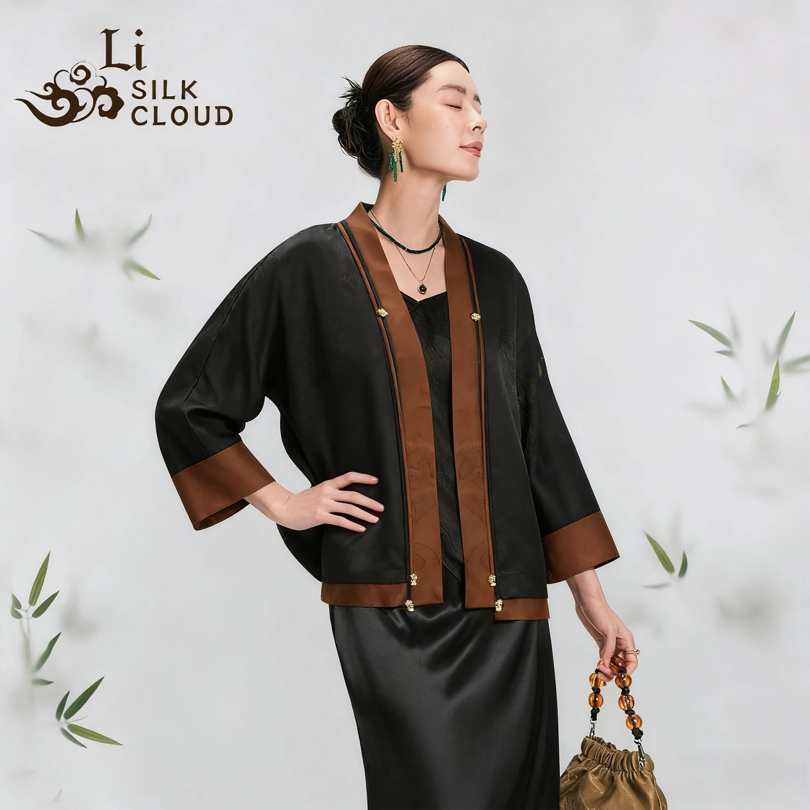 

LI SILK CLOUD Осенняя изысканная верхняя одежда Xiangyunsha — 100% чистый шелк шелковицы, деликатный прикосновение, исключительно мягкий