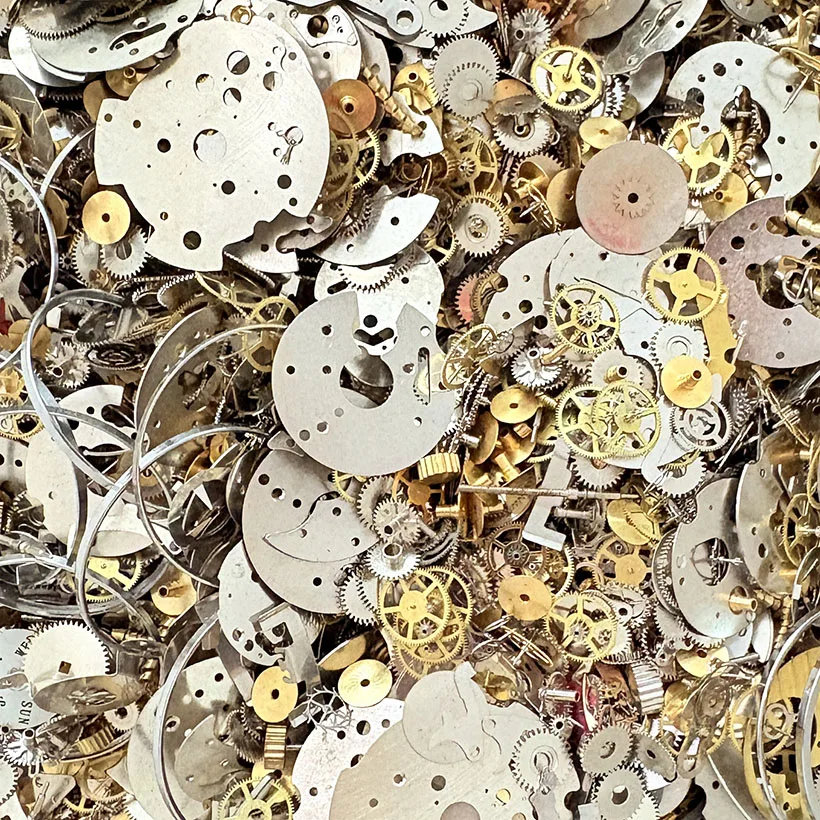 Watch mechanical butterfly material package handmade DIY real watch parts gear steampunk insect specimen dropper glue