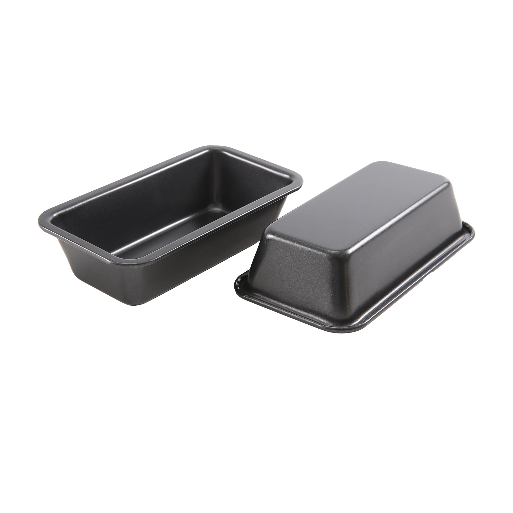 

-AT37 2Pcs Bread Pans For Baking Nonstick Carbon Steel Loaf Pan Tray Toast Mold Cake Loaf Pastry Toast Box Baking Pan Bakeware