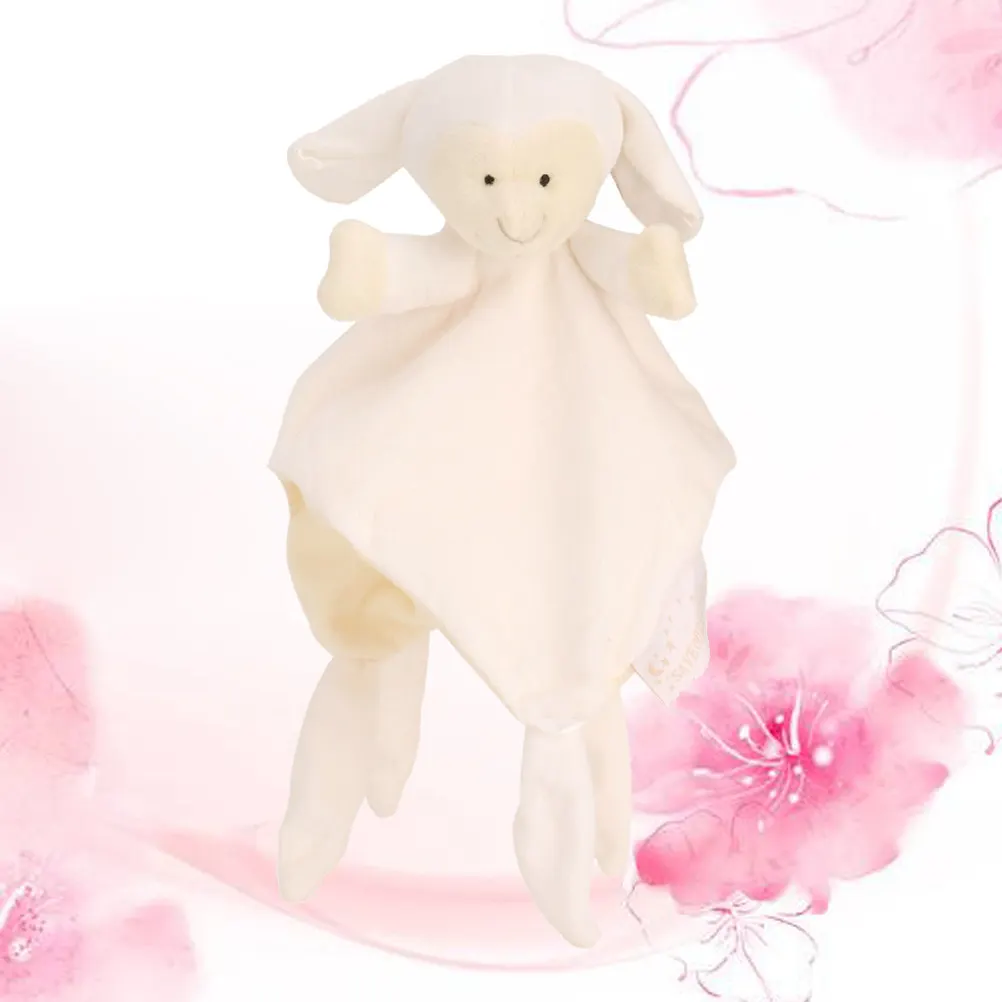 

Мягкая игрушка-овечка для сна и успокоения малышей, удобная ткань, легко стирается, аксессуар для кормления новорожденных, подарок, детские слюнявчики