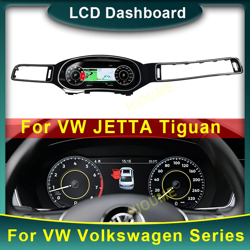 

2023 New Digital Dashboard Panel Virtual Instrument Cluster CockPit LCD Speedometer for VW Volkswagen JETTA MK6