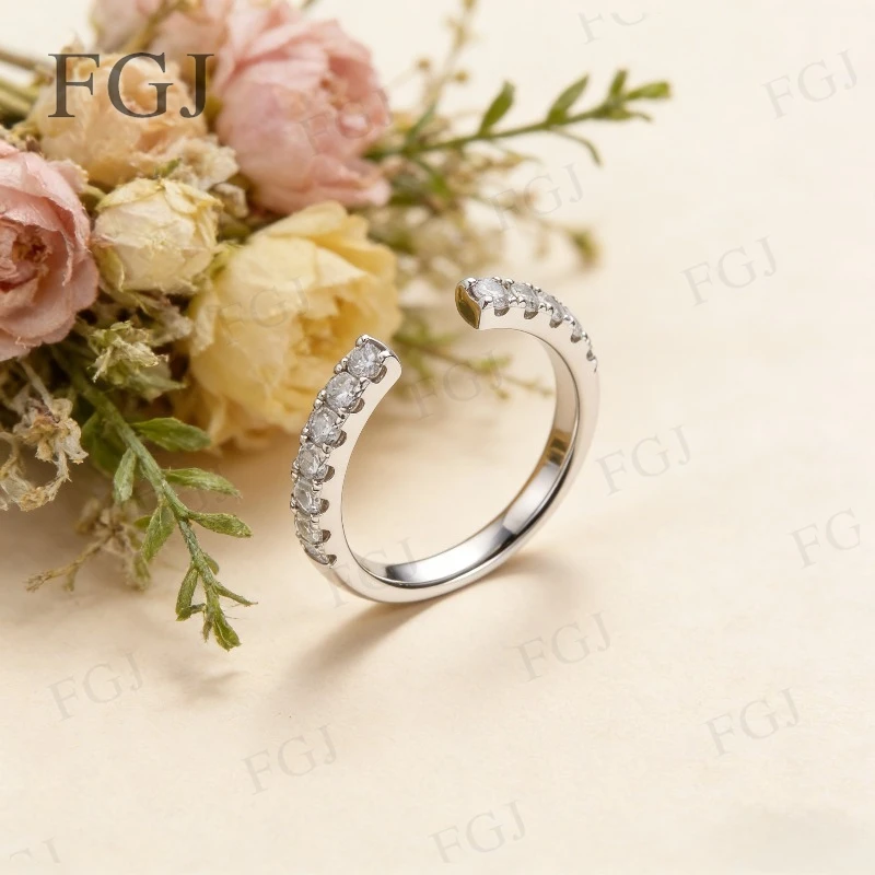 

Lab Diamond Ring PT950/10K/14K/18K Gold Dainty Ring Minimalist Promise Ring For Women Wedding Engagement Luxury Jewelry