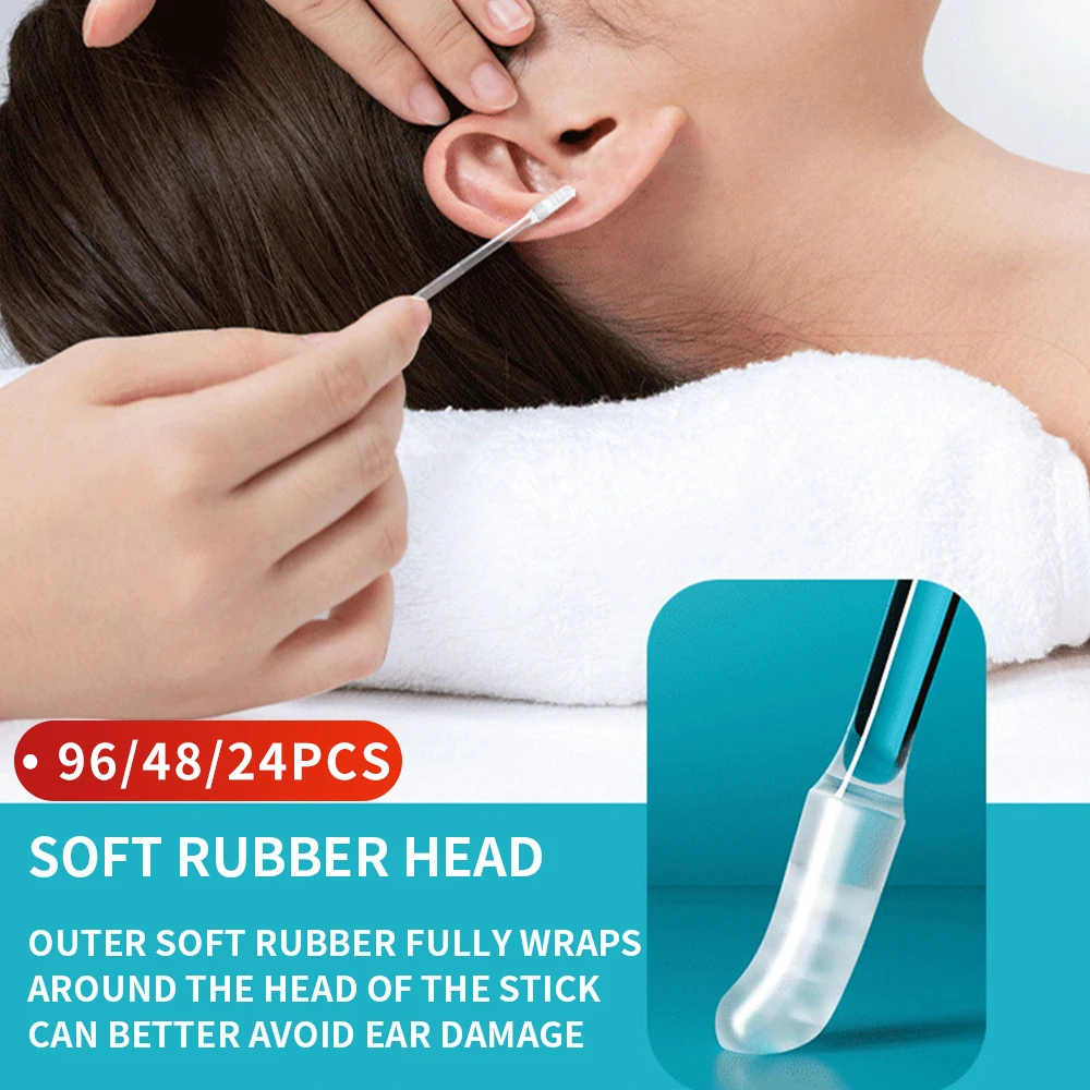 

Силиконовый очиститель для ушей - инструмент для чистки и удаления ушной серы - ватный тампон для удаления липкой ушной слизи - средство для чистки и гигиены ушей