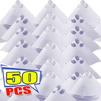 10/20/30/50pcs Disposable Car Paint Spray Mesh Paper Filter Purifying Straining Funnel Paint Conical Nylon Micron Paper