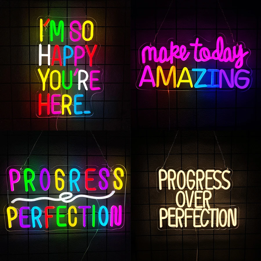 Make Today Amazing Neon Sign For Wall Decor,Led Neon Light For Reading Room Decor,Study Room,Classroom,Bookstore Library,Museum