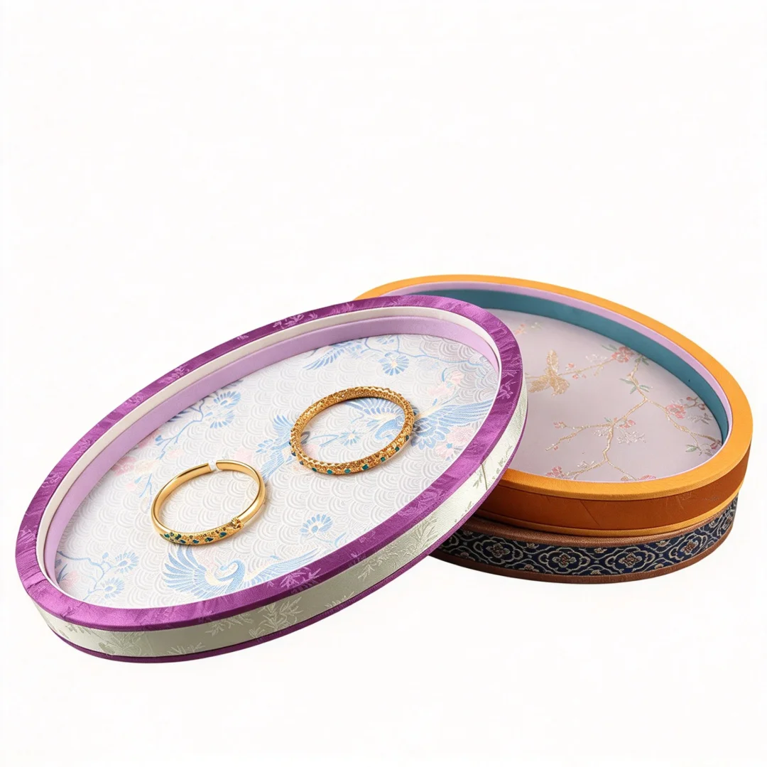 Bridal Wedding Preparation Jewelry Tray, Vintage Embroidered Display Plate for Ring Bracelet, Luxury Counter Prop