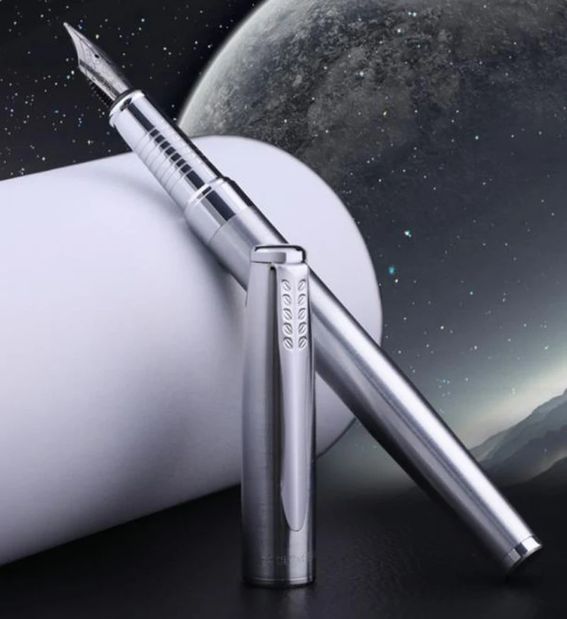 

Hero Stainless Steel Luxury Fountain Pen Metal Ink Pen Fine Nib 0.5mm Business Writing Gift Pen