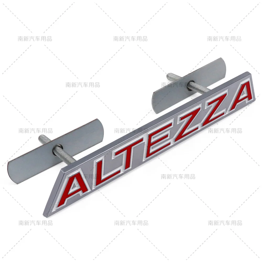 Эмблема-наклейка ALTEZZA для передней решетки радиатора, подходит для Toyota, 3D-логотип, аксессуары для стайлинга и модификации.