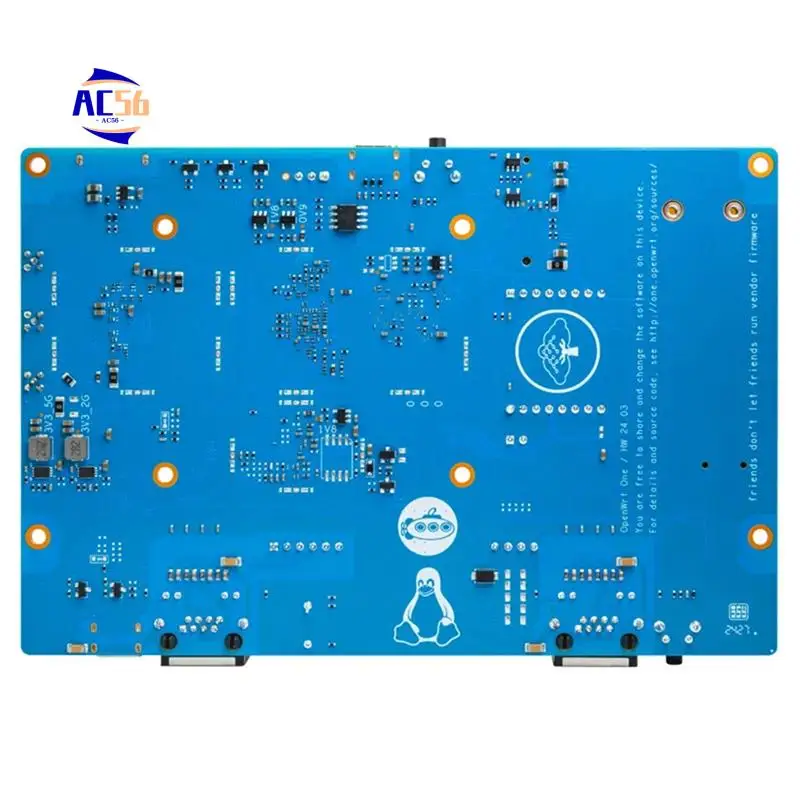

AC56-For Banana Pi Openwrt One Router Mediatek MT7981B 1GB DDR4 Wifi6 Gigabit Ethernet RJ45 Open Source Smart Router Board
