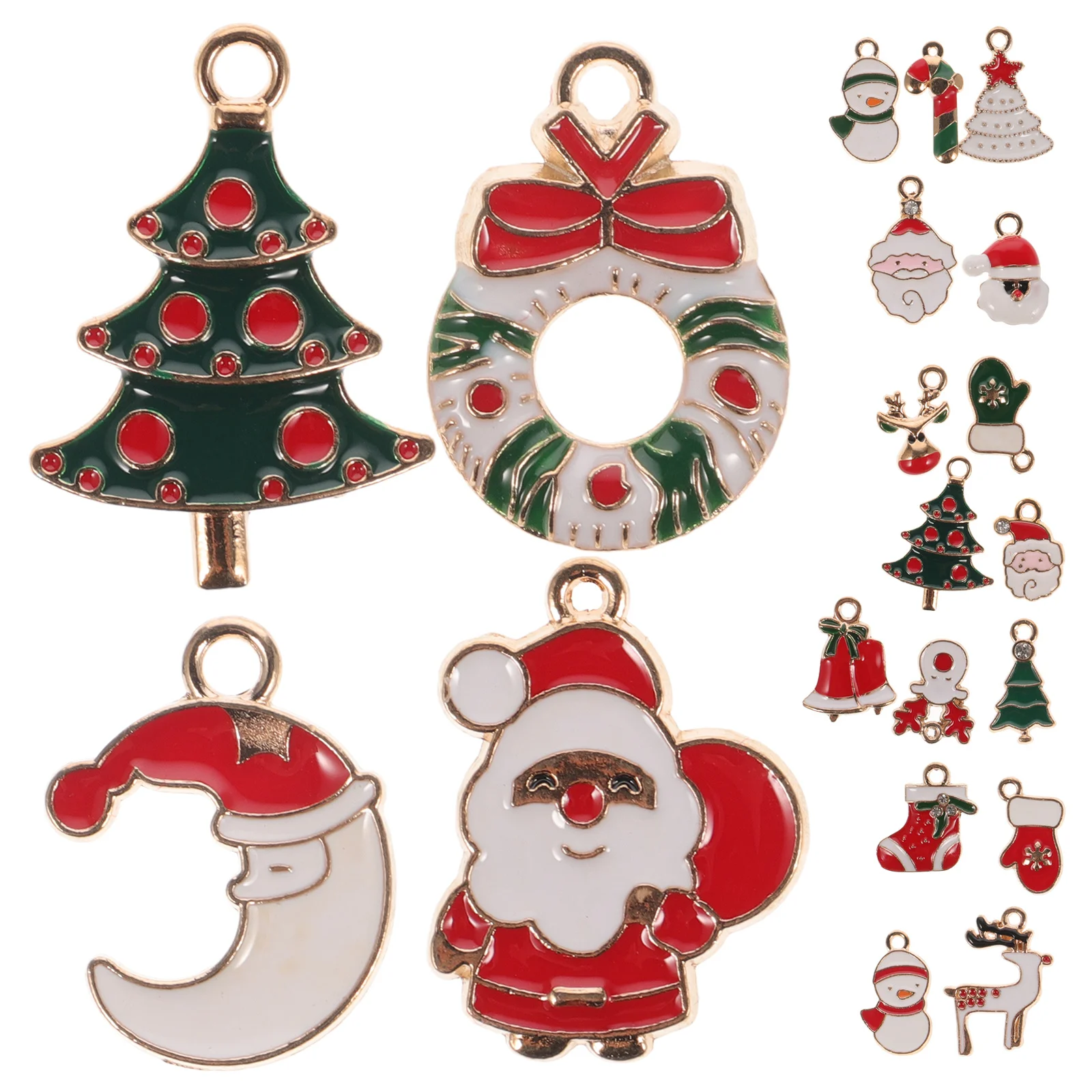 

1Set Christmas Jewelry Charms Alloy for DIY Necklace Bracelet Pendant Keychain Craft Supplies Christmas Charms