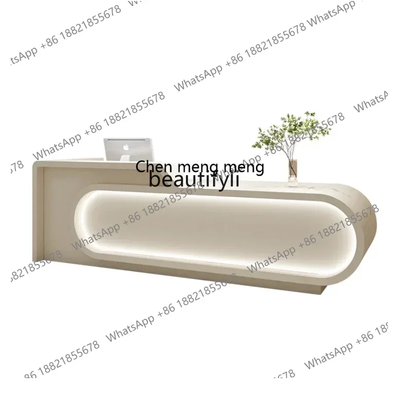 X  R Salon Company Organization Cashier Reception Front Desk Women's Clothing Store Medical Beauty Bar Modern Hair Salon Cabinet