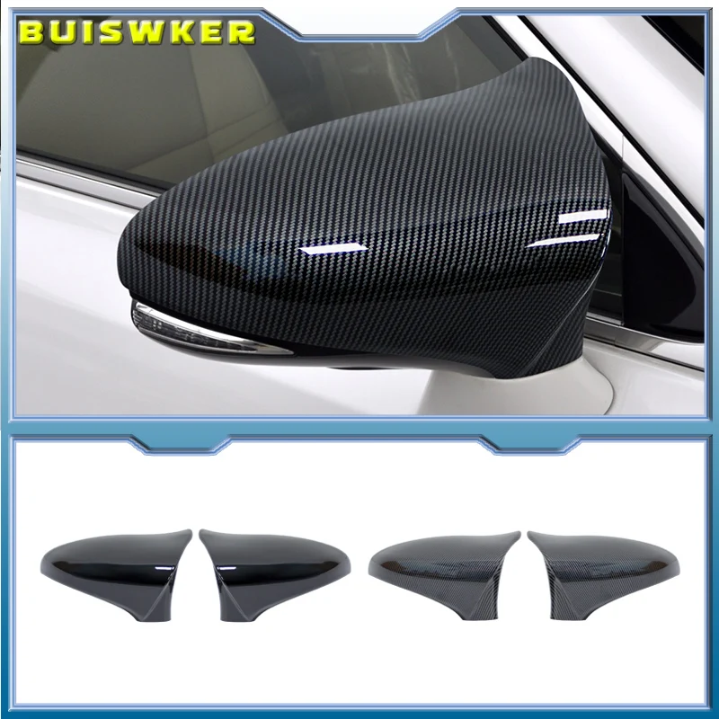 New 2x Rearview Mirror Cover Wing Side Mirror Cap For Lexus IS200 IS250 IS300 IS350 2014-2020 M Style Rear View Mirror Cover Cap