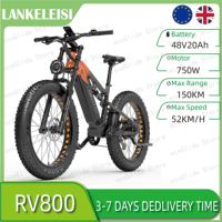 Lankeleisi RV800 Electric Bicycle Adult E-bike 750W Motor 20Ah Battery 150KM Range 26*4.0 Inch Fat Tire Hydraulic Brake