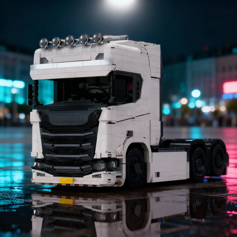 2924pcs MOC Technical SCANIA Truck Tractor 2 0 Model Building Blocks Construction Assemble Kids Idea Brick Christmas Gift Toys