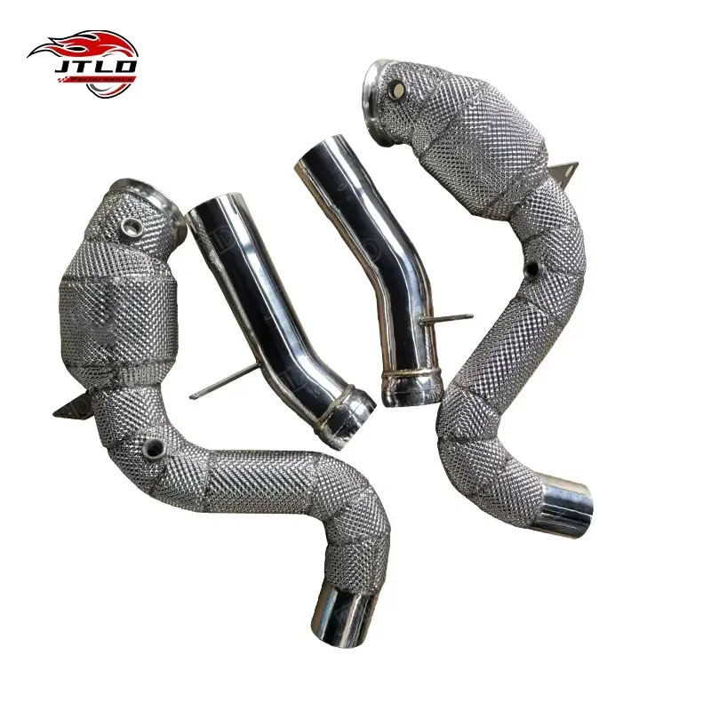 High Performance Exhaust Downpipe for BENZ W222 AMG S63 M177 V8 4.0