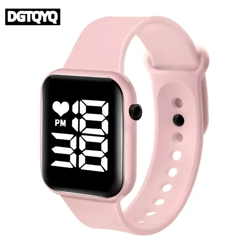 Brand Sports Electronic Watch for Women and Men Digital Watch Children Big Screen Square LED Student Wrist Watches Montre Femme