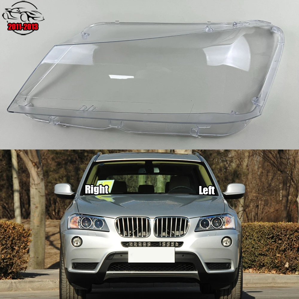 For BMW X3 X4 F25 F26 2011 2012 2013 Headlight Shell Lamp Shade Transparent Cover Headlight Glass Headlamp Lens Cover Lampshade