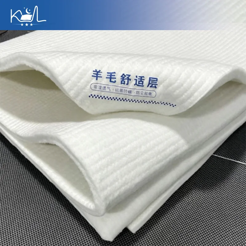 Cotton Cashmere Blend Mattress Topper Filling Material, Soft Quilted Foldable Bed Pad for Student Dorm, DIY Comfort Layer