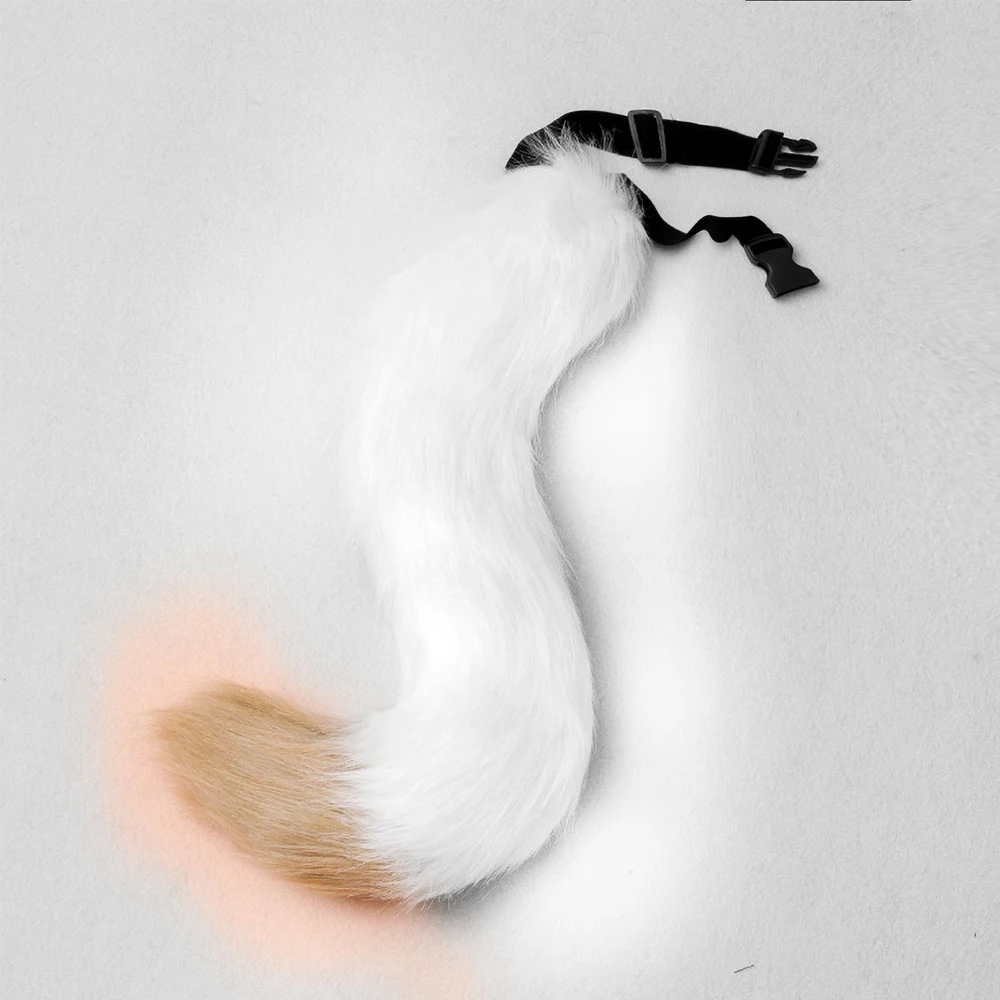 Set di orecchie di volpe con coda di volpe per festa di Halloween più guanti a zampa carini Cosplay Animazione Mostra Personaggio Puntelli di peluche fatti a mano