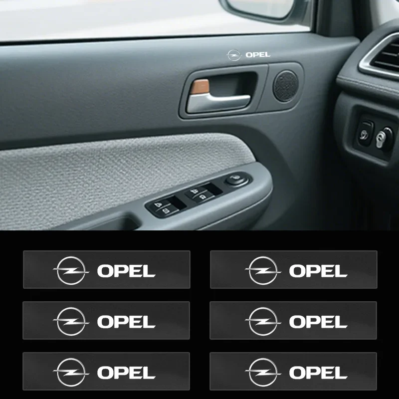 Car badge decorative stickers can be freely pasted inside the car For Opel Insignia Astra Antara Meriva Zafira H G Corsa