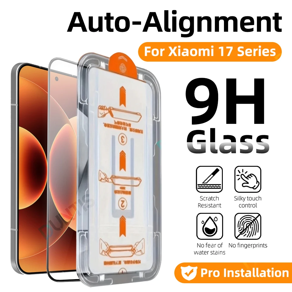 

9H Tempered Glass for Xiaomi 17 Pro Max 15 14 13 Screen Protector with Dust-Free Installation Box | For Mi Phone Accessories