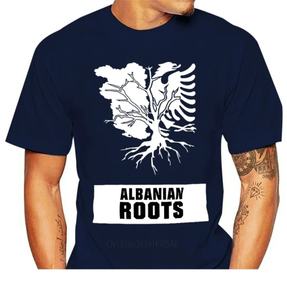 Albanian Albania Roots T-Shirt Male Brand Tee Shirt Men Cool Cotton T Shirt Stylish T-Shirt Men Cotton Brand Tee Shirt