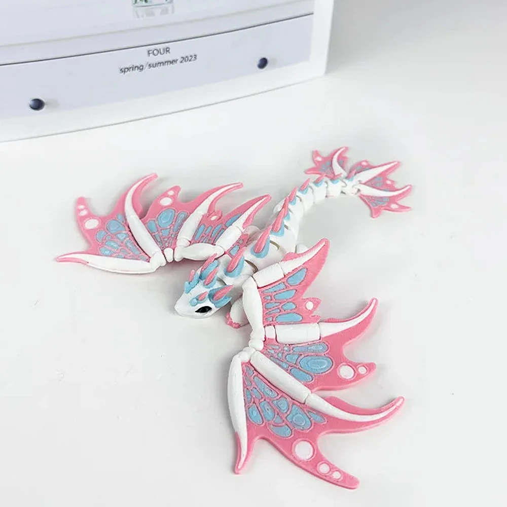 ثلاثية الأبعاد مطبوعة الإمبراطور التنين دائم سطح المكتب الديكور زخرفة صغيرة هدية عيد ميلاد تمثال على شكل حيوان