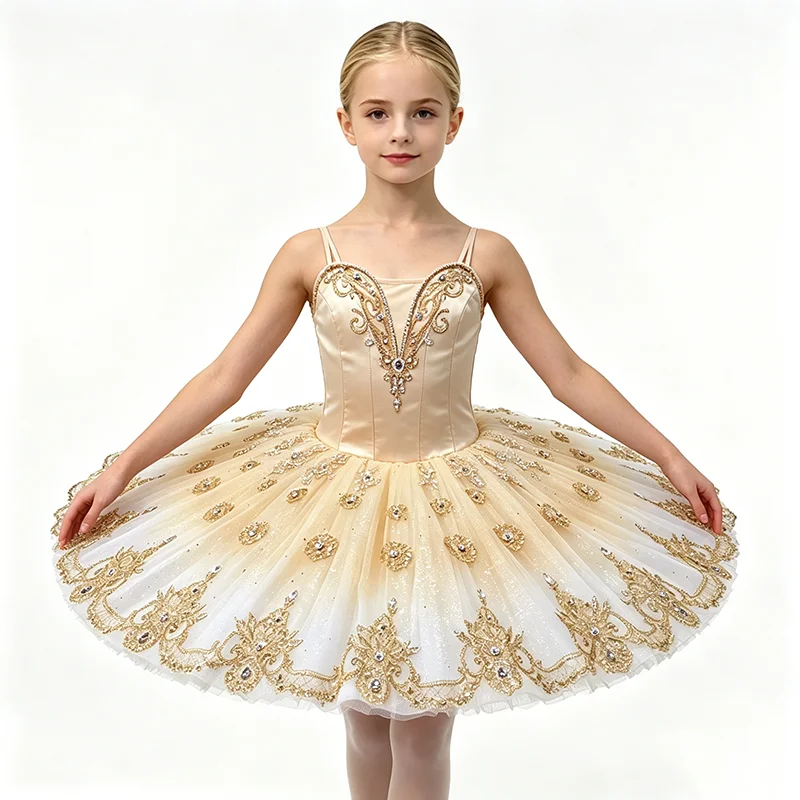 high quality hot selling  Unique Design Kids Girls Children Women Adult Performance Wear brown  Ballet Tutu Costumes