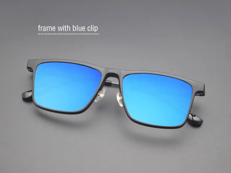 Titanrahmen Ultem Brille 3D Ultraleicht für Männer mit polarisiertem Magnet Clip-On Sonnenbrille Myopie verschreibungspflichtige Linse Fahren – Detail 9