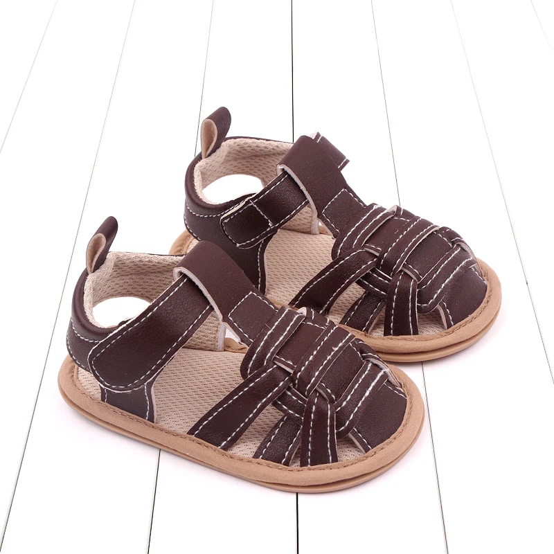 Baby Jungen Mädchen Sommer weichen Boden atmungsaktive Baby Sandalen Zehen schutz lässige Wanderschuhe