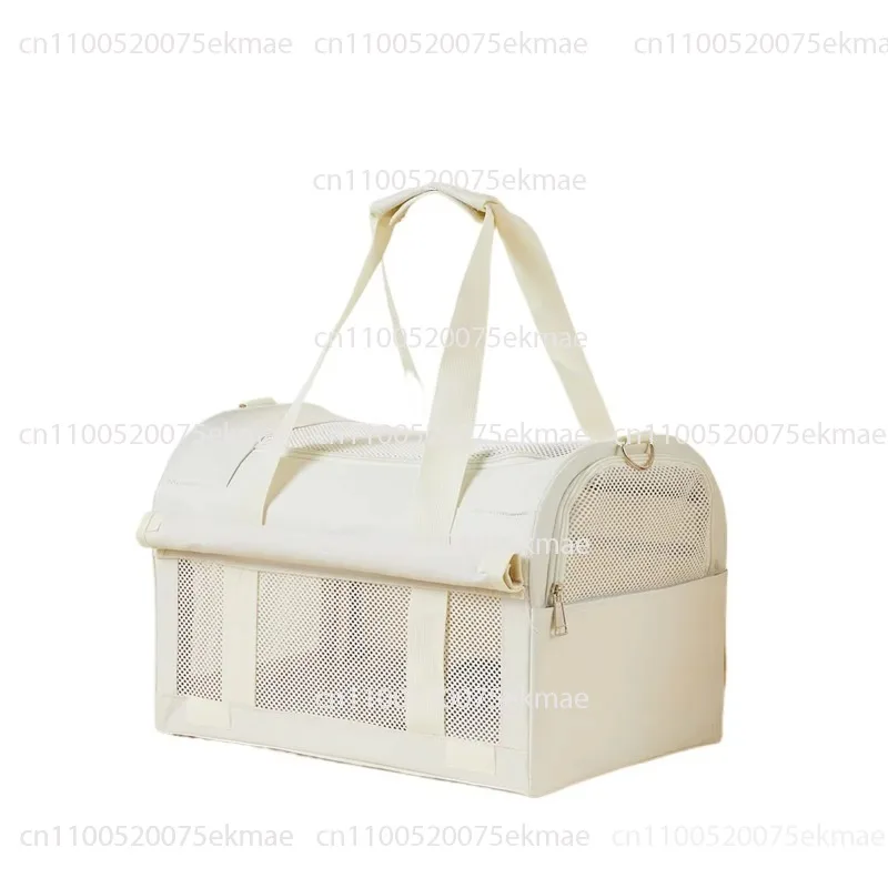 Cat and dog environmentally friendly foldable polyester winter warm portable shoulder crossbody backpack zipper large