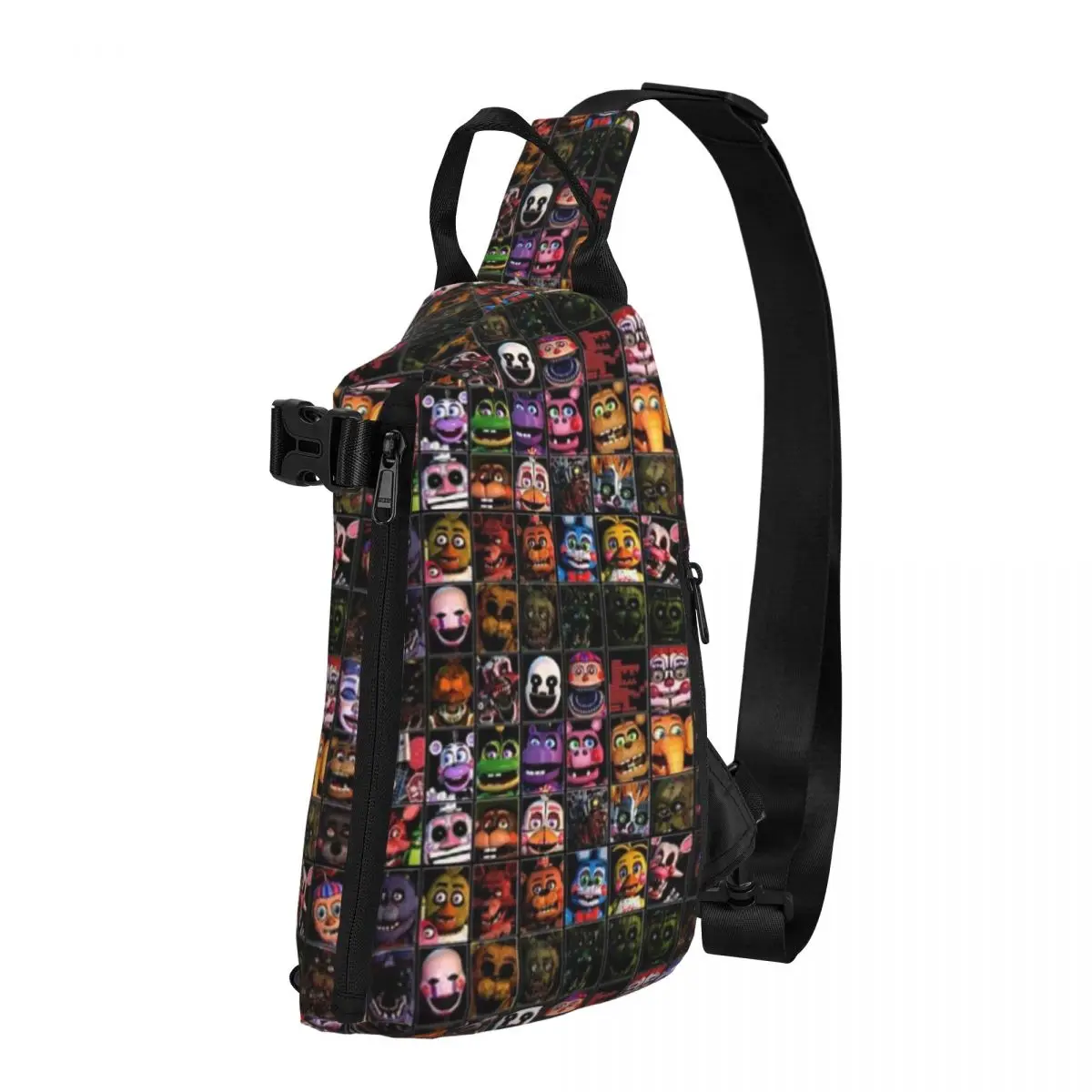 FNAF Characters Chest Bag Men Sling Crossbody Backpack Chest Bag Traveling Hiking Daypack Shoulder Bag