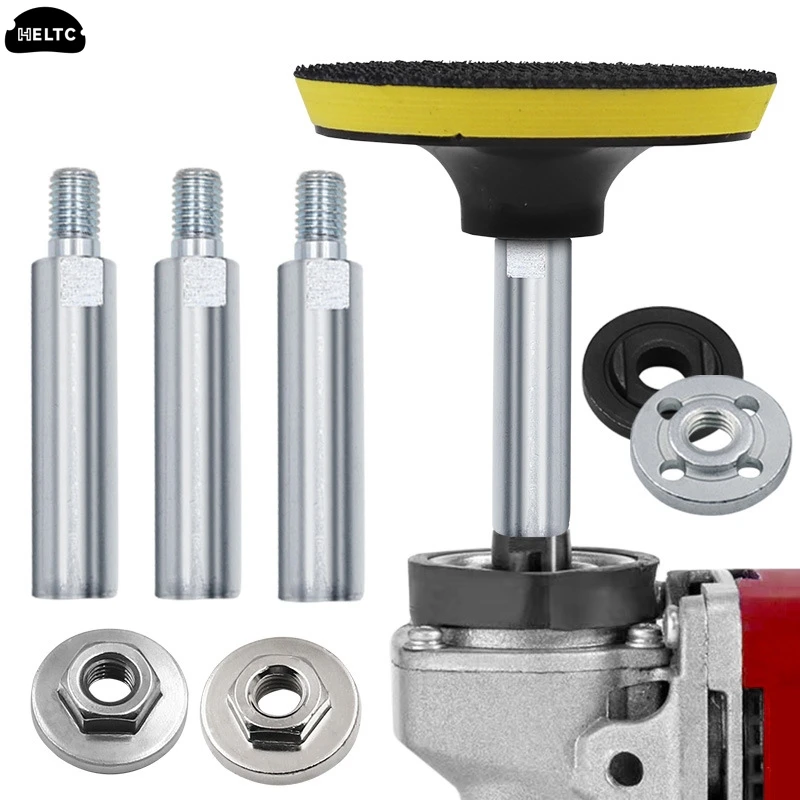 40/60/80MM Thread Adapter Shaft Polishing Pad Grinding Connection Rod Polisher Accessories M10 Angle Grinder Extension Rod