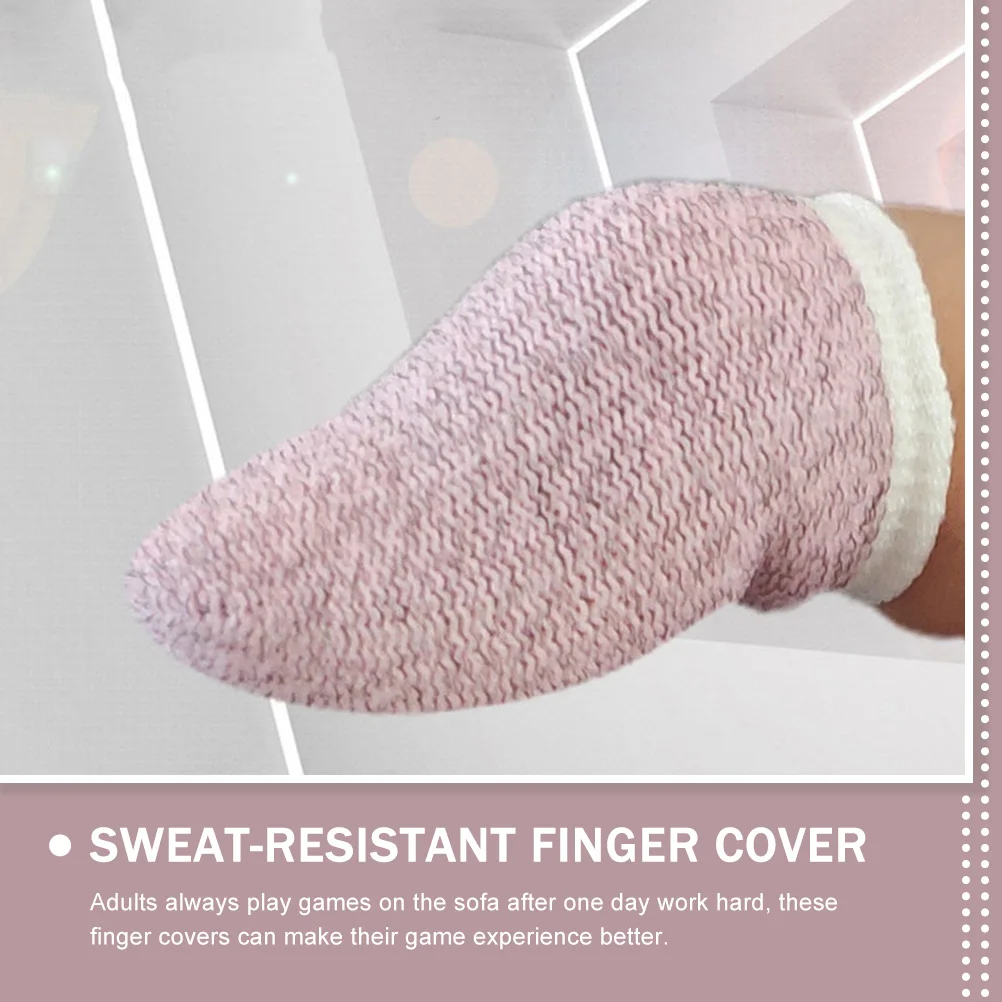 

10pcs Gaming Finger Sleeve Sweat-Resistant Non-Slip Thumb Sleeves For Mobile Games Lightweight Finger Protectors Touchscreen