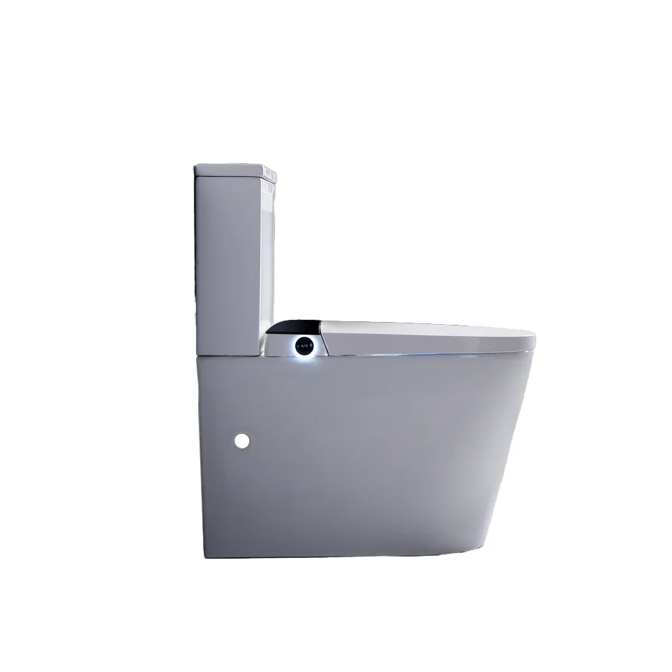 

Watermark&Wels CE High Quality Wholesale Tornado Rimless Smart Toilet Two Piece Intelligent Toilet Bathroom Wc